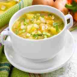 Veg pepper lemon soup