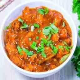 Baby corn manchurian gravy