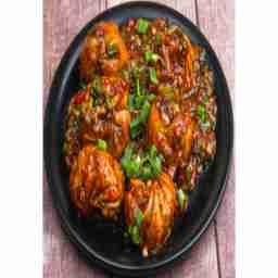 Chicken momo manchurian tossed