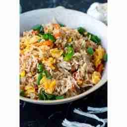 Egg chilli garlic double fried rice