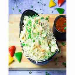 Egg hakka double noodles