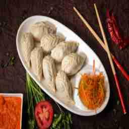 Chicken cheese burst steam momo
