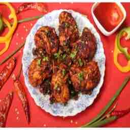 Chicken momo manchurian tossed