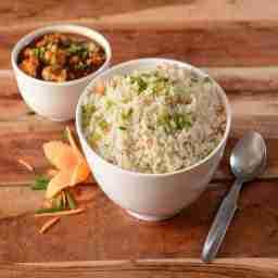 Veg fried rice + veg ball manchurian