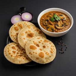 4 Phulka Mushroom Masala