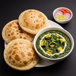 4 Phulka Palak Paneer
