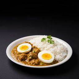 Egg Curry With Rice