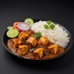 Kadai Paneer With Rice