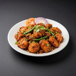 Chilli Chicken Plate (100gms Semi Dry)