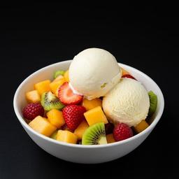 Fruit Salad with Ice Cream