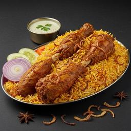 Chicken Biryani with Chicken Kabab [2 Pieces]