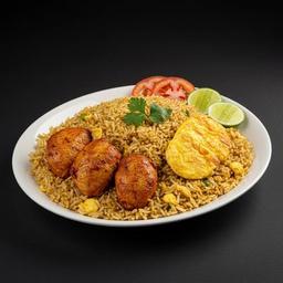 Kushka with Chicken Kabab [3 Pieces]