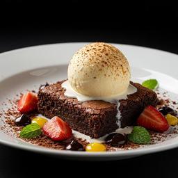 Brownie With Ice Cream