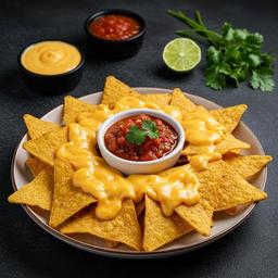 Nachos (With Cheese & Salsa Dip)
