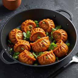 Peri Peri Pan Fried Momos