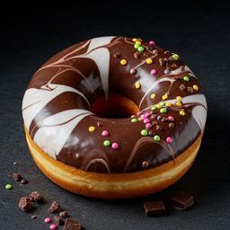 Dark Choco Marble Donut