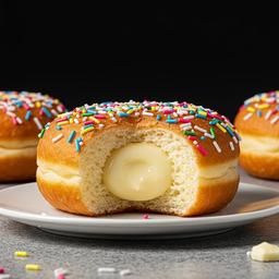 Double White Filled Donut