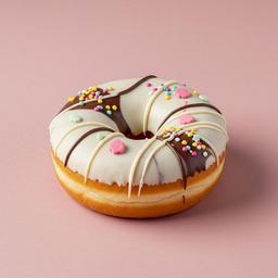 White Choco Marble Donut
