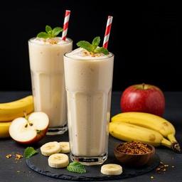 Apple Banana Chikku Milkshake