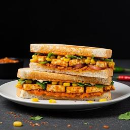 Peri Peri Corn & Paneer Sandwich