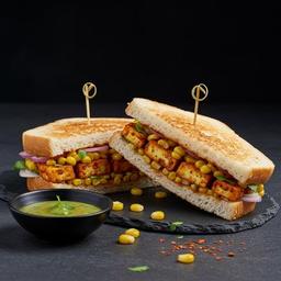 Tandoori Corn Paneer Sandwich