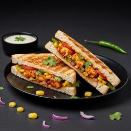 Veg Tandoori Paneer Corn Sandwich