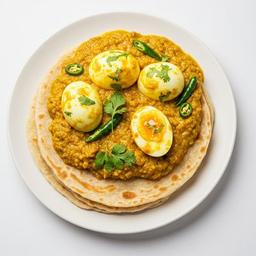 Egg Curry Roti