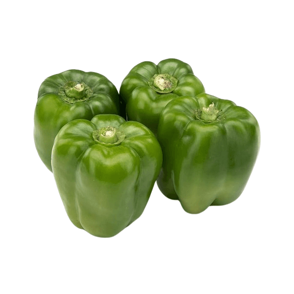 Agrify Fresh Capsicum - Green 4 Pcs