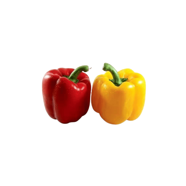 Agrify Fresh Capsicum - Red  Yellow 2 Pcs