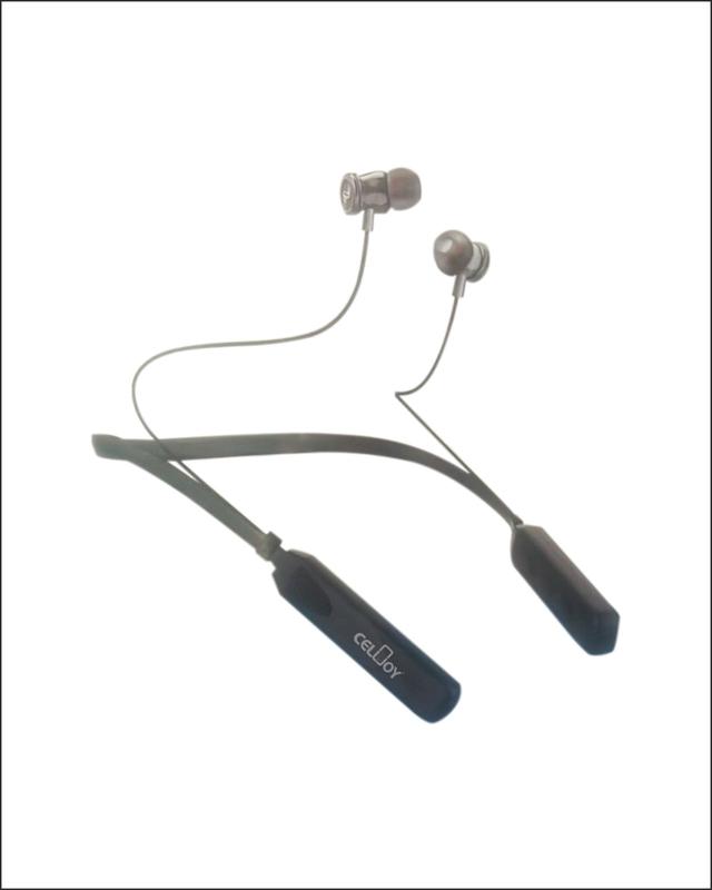 Celljoy V23 Neckband 30 Hours Music Time Bluetooth  (Black, In The Ear)