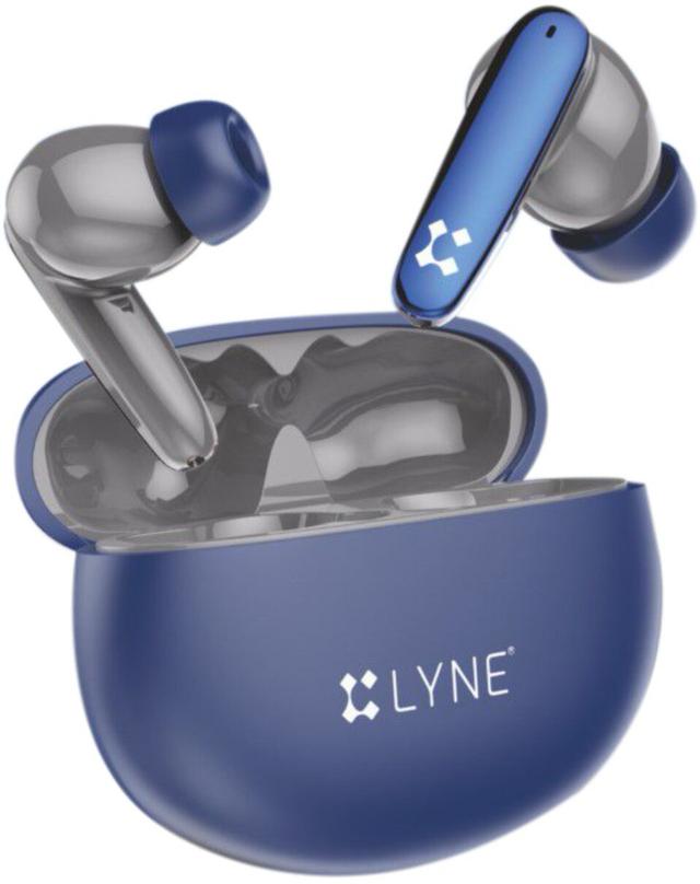 LYNE Coolpods 50 with 120 Hours Music Time 60Ms Low Latancy Gaming Mode Bluetooth Gaming  (Blue, True Wireless)