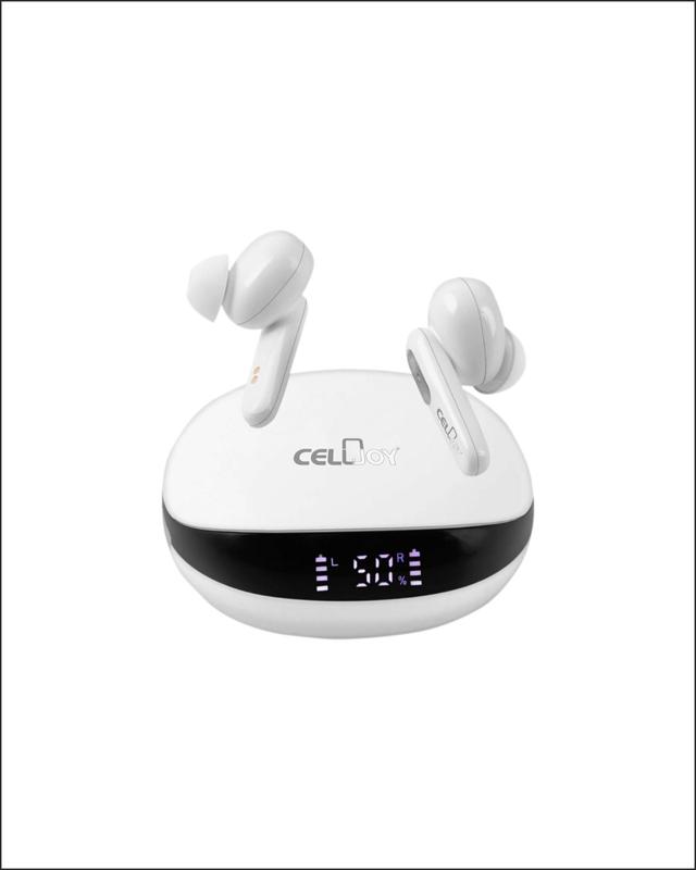 Celljoy Cjpod 001 TWS 2000 Hours Standby Bluetooth  (White, True Wireless)