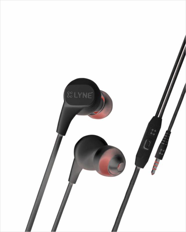 LYNE Signal 7 Magnetic Wired  (Black, In The Ear)
