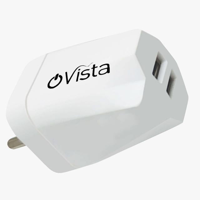 Ovista 18 W Pd 3.1 A Dual Port Mobile Charger with Detachable Cable  (White, Cable Included)