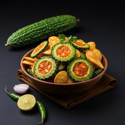 Bitter Gourd Aloo Chips