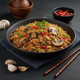 Chilli Garlic Mushroom Fried Rice