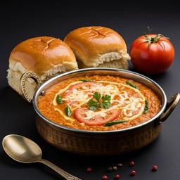 Tomato Cheese Pav Bhaji