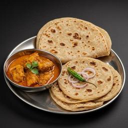 3 Chapati with Chicken Curry