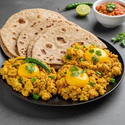 3 Chapati with Egg Bhurji