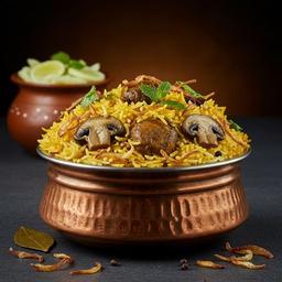 Hyderabadi Mushroom Biryani