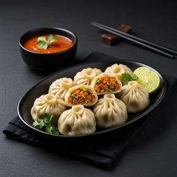 Veg Steam Momos (6 Pcs)