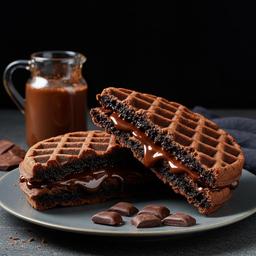 Belgian Dark Waffle Sandwich