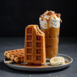 Caramel Crunch Waffle Popsicle