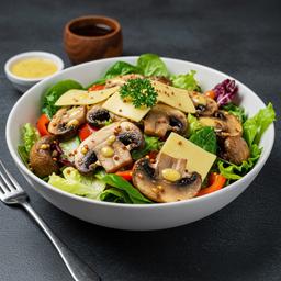 Grilled Mushroom Cheese Salad