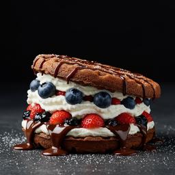 Judge me by Fudge Waffle Sandwich