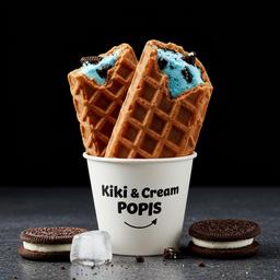 Kiki and Cream Waffle Popsicle