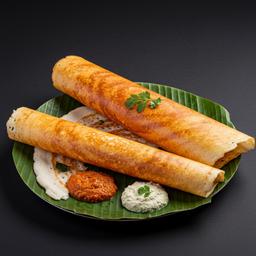 Plain Dosa And Red Chutney
