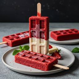 Red Velvet Waffle Popsicle