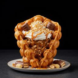 Snickers special Bubble Waffle