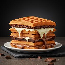 Threesome Awesome Waffle Sandwich